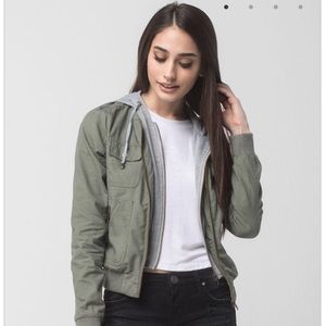 Tillys double zip hooded jacket
